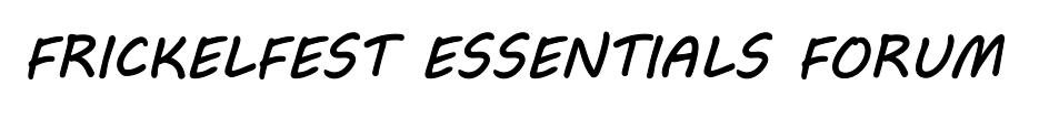 Frickelfest Essentials Forum